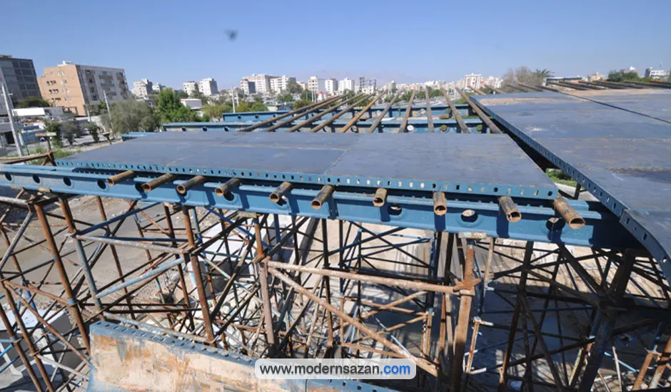 قالب بندی پل و عرشه پل با قالب فلزی