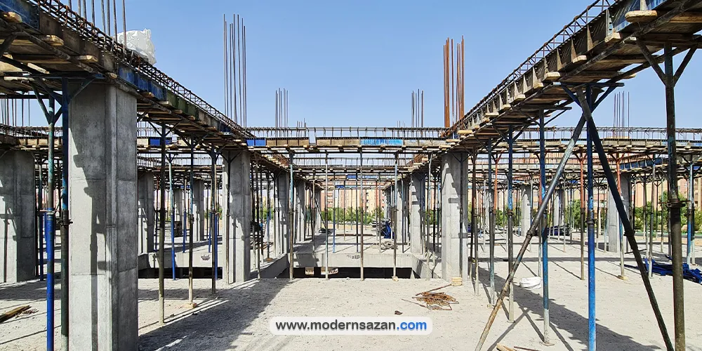 اجرای قالب بندی تیر ساختمان