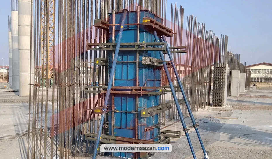 محاسبه قالببندی ستون
