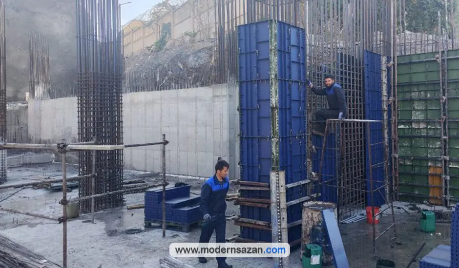 محاسبه قالببندی ستون