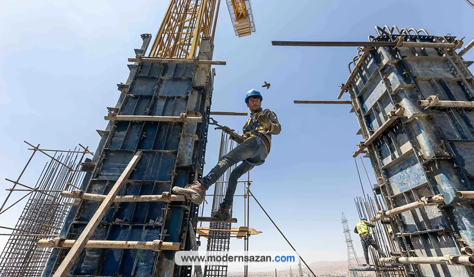 محاسبه قالببندی ستون محاسبه قالببندی ستون