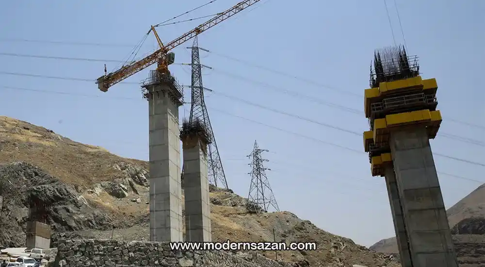 استفاده از قالب لغزنده بتن در احداث پل