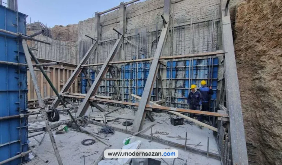 نحوه اجرای قالببندی دیوار حائل