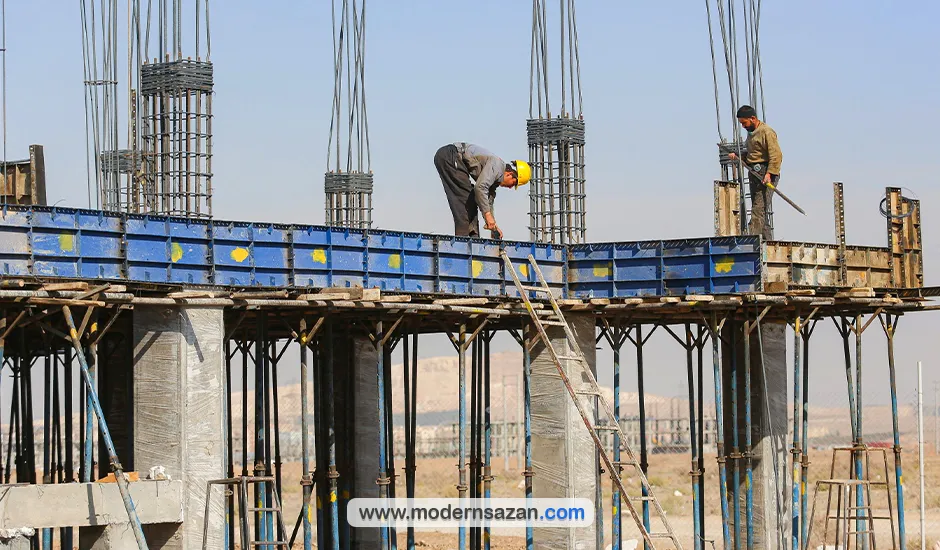 آموزش قالببندی بتن در اجرای سقف