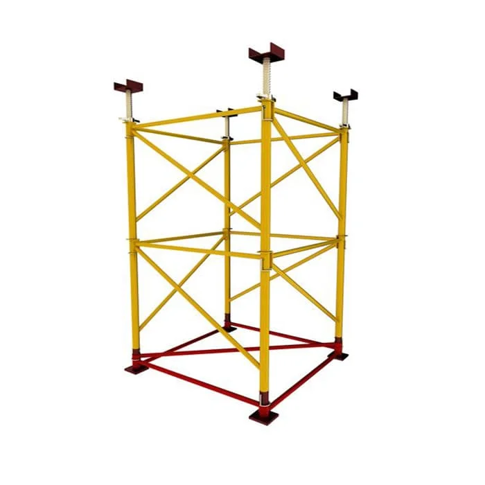 داربست مثلثی در زنگ زرد ارتفاع ۲ متر