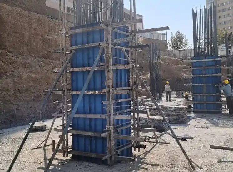 قالب بندی و اجرای ستون در ابعاد و اندازه مختلف