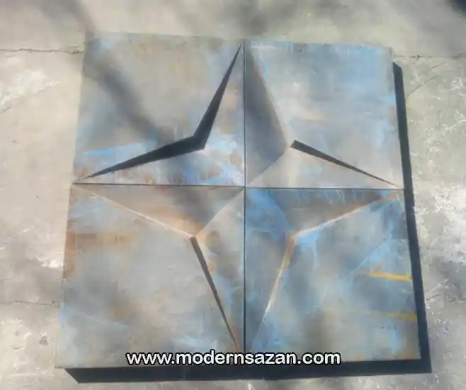 قالب بتن طرح دار ستاره ای شکل
