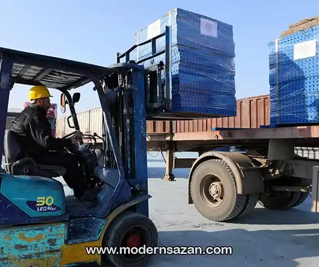 بارگیری قالب در شرکت مدرن سازان
