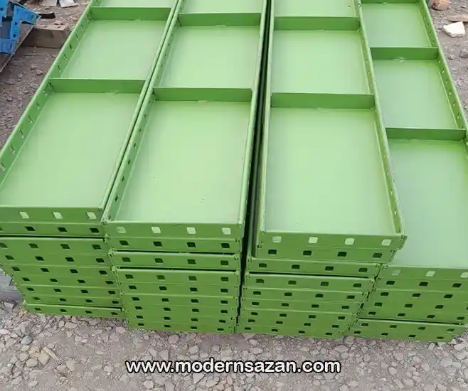 قالب بتن دیوار لبه خم 20 سانتی