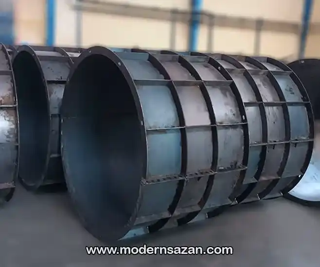 قالب بتن خاص گرد در اندازه بزرگ