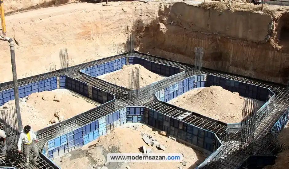 فرایند بتن ریزی فونداسیون