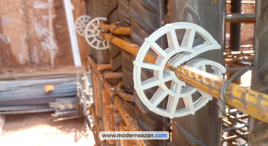 اسپیسر پلاستیکی دایره ای برای دیوار